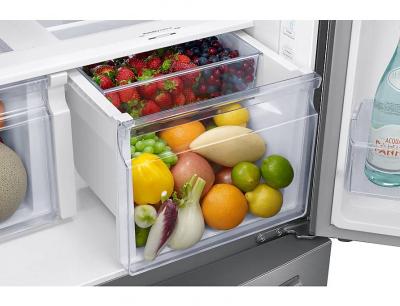 36" Samsung French Door Refrigerator with Freezer Located Ice Dispenser - RF28T5A01SR