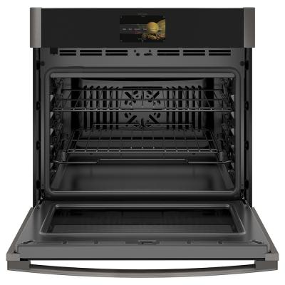 30" GE Profile 5.0 Cu. Ft. Built-in Convection Single Wall Oven In Black Stainless Steel - PTS9000BNTS