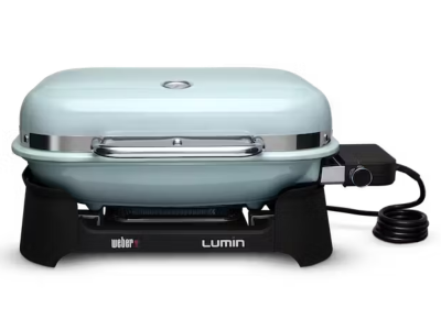 26" Weber Lumin Electric Grill in Ice Blue - 92400901
