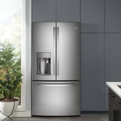 36" GE Profile 22.1 Cu. Ft. Counter-Depth French-Door Refrigerator - PYE22PYNFS