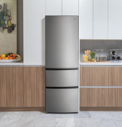 24" GE 11.9 Cu. Ft. Bottom-Freezer Refrigerator In Stainless Steel - GLE12HSPSS