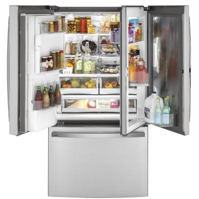 36" GE Profile 22.1 Cu. Ft. Counter-depth French-door Refrigerator - PYD22KYNFS