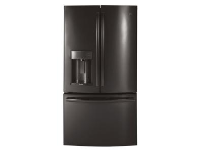 36" GE Profile 22.2 Cu. Ft. Counter-Depth French-Door Refrigerator With Door In Door And Hands-Free Autofill - PYD22KBLTS