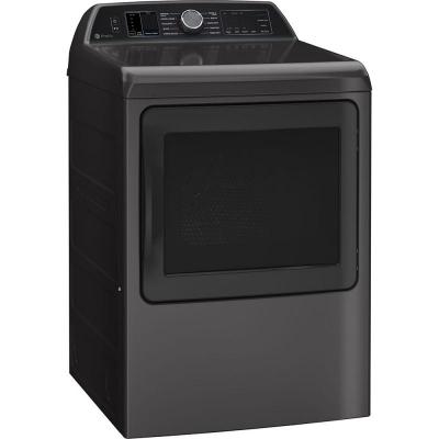 27" GE Profile 7.4 Cu. Ft. Smart Electric Dryer in Diamond Grey - PTD70EBMTDG