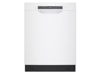 24" Bosch 300 Series Recessed Handle ADA Compliant Dishwasher in White - SGE53C52UC