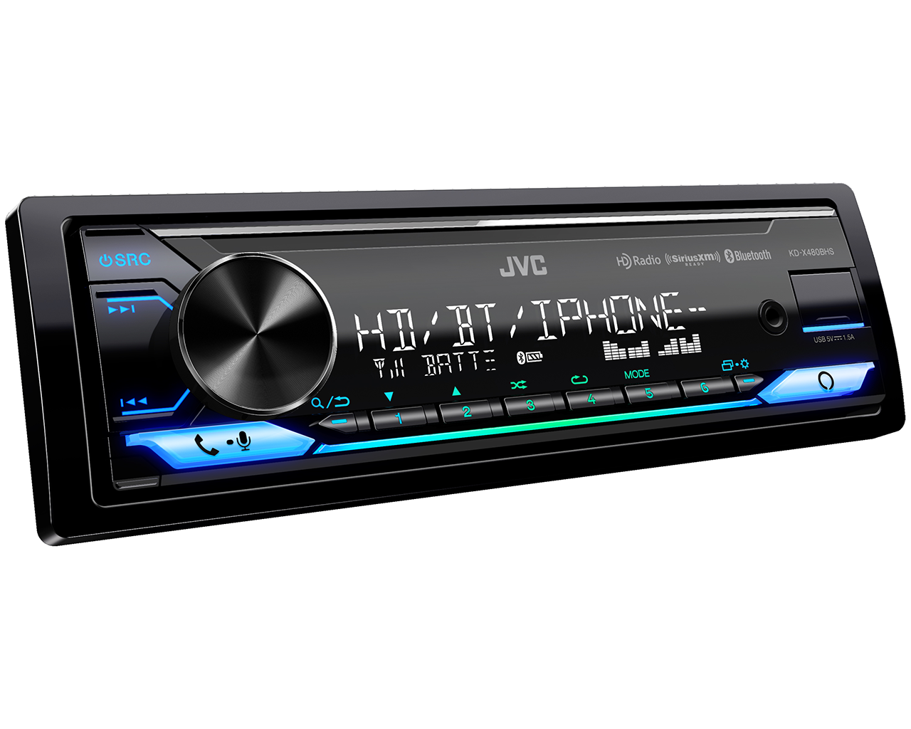 Single Din Car Stereo Radio: Bluetooth Mechless Multimedia System | AM FM  Radio Receiver | MP3 USB Aux-in | 7 RGB LCD Backlight | Built-in Mic 