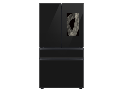 36" Samsung 28.6 Cu. Ft. Bespoke 4-Door Family Hub French Door Refrigerator with Charcoal Glass Panels - F-RF29BB893333