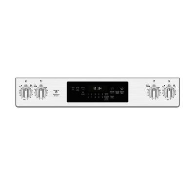 30" GE Electric Slide-In Front Control Range with Storage Drawer in Stainless Steel - JCSS630SMSS