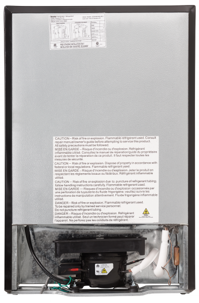 22" Danby 4.5 Cu. Ft. Compact Refrigerator with True Freezer in Stainless Steel - DCR045B1BSLDB