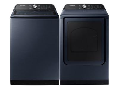 Samsung 6.1 Cu. Ft. Top Load Washer and 7.4 Cu. Ft. Smart Electric Dryer - WA53CG7155ADA4-DVE54CG7155DAC
