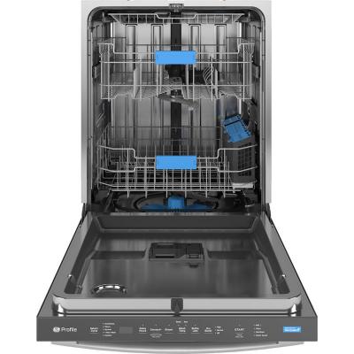 24" GE Profile Top Control Stainless Steel Interior Dishwasher with Sanitize Cycle - PDT715SYVFS