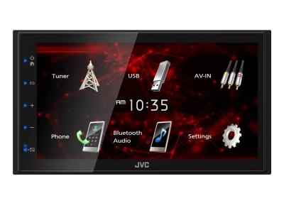 JVC 6.8 Inch Double-DIN Touchscreen Digital Multimedia Receiver  - KW-M180BT