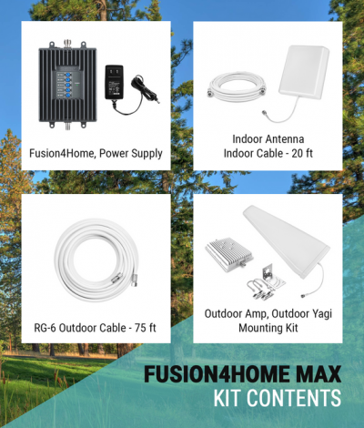 SureCall Fusion4Home Max First Home Cell Phone Signal Booster - CLBOWB000015