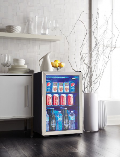 18" Danby 2.6 Cu. Ft. Free-Standing Beverage Center in Stainless Steel - DBC026A1BSSDB