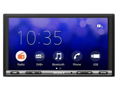 Sony Digital Media Receiver with Android Auto Apple CarPlay and Bluetooth in Black - XAVAX3250