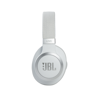 JBL Wireless Over-ear Noise Cancelling Headphones in White - JBLLIVE660NCWHTAM