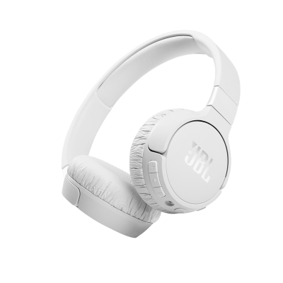 JBL Wireless On-Ear Active Noise-Cancelling Headphones in White  - Tune 660NC (W)