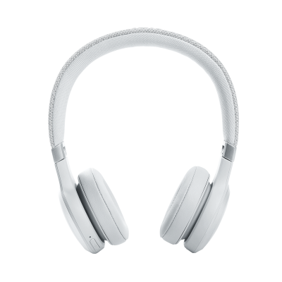 JBL Wireless On-Ear Noise Cancelling Headphones in White - JBLLIVE460NCWHTAM