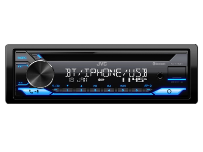 JVC 1-Din CD Receiver with Featuring Bluetooth and USB - KD-T720BT