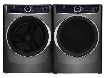 27" Electrolux Front Load Washer And Front Load Gas Dryer In Titanium - ELFW7637AT-ELFG7637AT