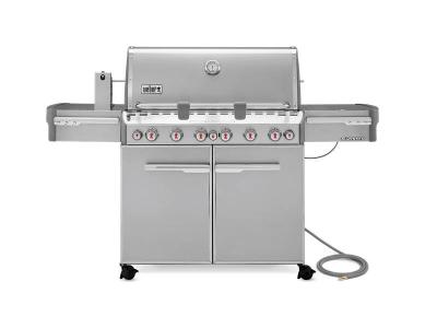 74" Weber NaturalGas Grill in Stainless Steel - Summit S-670 NG