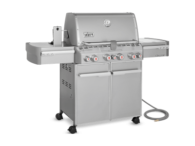 66" Weber Summit Series 4 Burner Natural Gas Grill With Side Burner - Summit S-470 NG