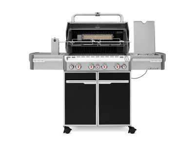 66" Weber Summit Series 4 Burner Liquid Propane Gas Grill With Side Burner In Black - Summit E-470 LP