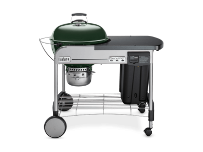 48" Weber Charcoal Grill with Steel Cart in Green - Performer Deluxe (Gr)