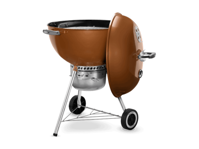 23" Weber Charcoal Grill with Built-In Thermometer in Copper - Original Kettle Premium (C)