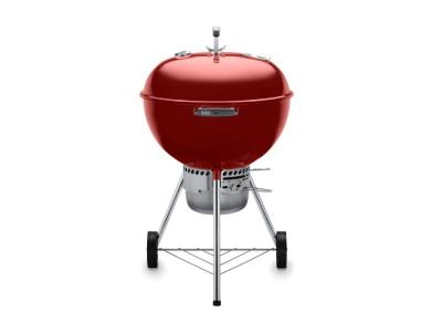 23" Weber Charcoal Grill with Built-in Thermometer in Crimson- Original Kettle Premium (Cr)