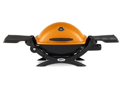 41" Weber Q Series 1 Burner Liquid Propane Gas Grill In Orange - Q1200 (O)