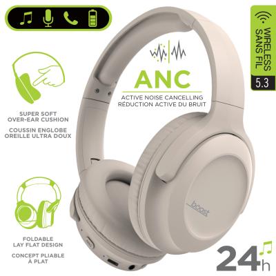 Boost Noise Cancelling High Definition Stereo Wireless Headphone - BTNC200W