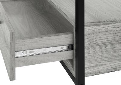 Monarch 48-inch TV Stand In Grey Wood Look Finish with Black Metal Frame - I 2871
