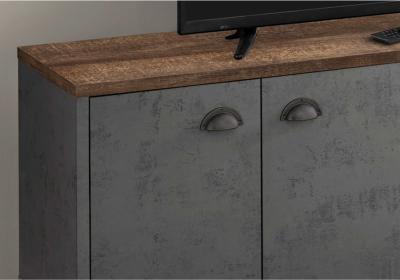 Monarch 60 Inch TV Stand in Grey Concrete Medium Brown Reclaimed - I 2831