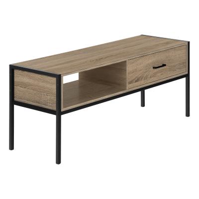 Monarch 48 Inch TV Stand with Black Metal in Dark Taupe Wood Look - I 2876