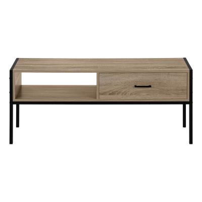 Monarch 48 Inch TV Stand with Black Metal in Dark Taupe Wood Look - I 2876