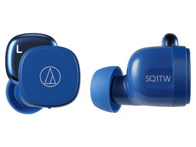 Audio Technica Wireless Earbuds in Blueberry - ATH-SQ1TWBL