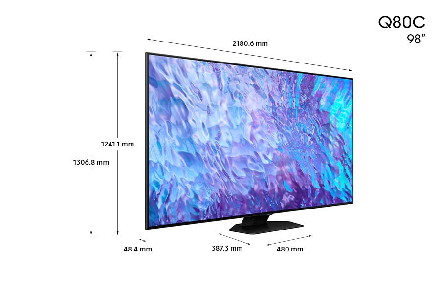 TV SAMSUNG 98 Pulgadas 248.9 cm QN98Q80C 4K-UHD QLED Smar