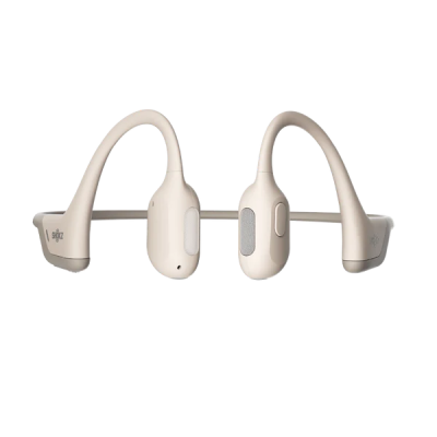 Shokz Premium Bone Conduction Open Ear Headphones - OpenRun Pro (Beige)