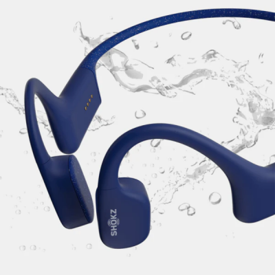 Shokz Bone Conduction Open-Ear Mp3 Swimming Headphones in Sapphire Blue - OpenSwim (Bl)
