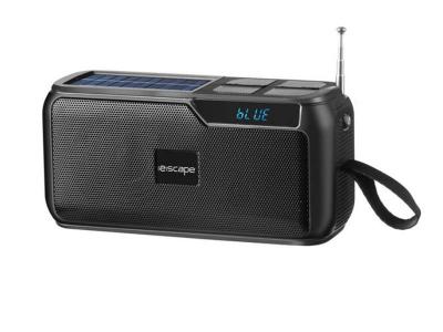 Escape Solar Powered Rechargeable Bluetooth Speaker With Fm Radio and Flashlight -  SPBT3637