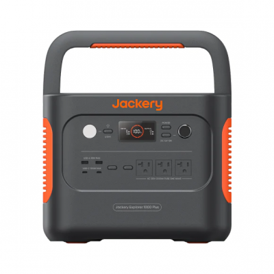 Jackery Explorer 1000 Plus Portable Power Station with Battery Pack and Two 100W Solar Panels - E1000Plus + E1000Plus Pack + 100Wx2