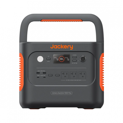 Jackery Explorer 1000 Plus Power Station with Two SolarSaga 100W Solar Panels - E1000Plus + 100Wx2