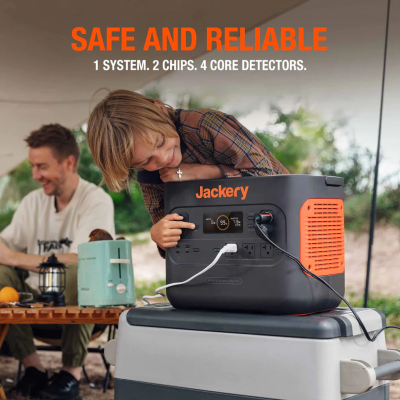 Jackery Explorer 2000 Pro Portable Power Station with Two 100W Solar Panels - E2000Pro + 100Wx2