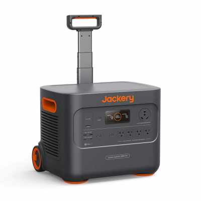 Jackery Explorer 3000 Pro Portable Power Station with Two SolarSaga 100W Solar Panels - E3000Pro + 100Wx2
