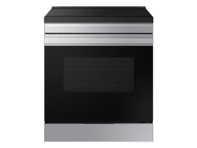 30" Samsung 6.3 cu.ft. Induction Slide in Range with Wi-Fi - NSI6DG9100SRAC