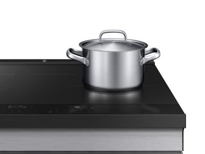 30" Samsung 6.3 cu.ft. Induction Slide in Range with Wi-Fi - NSI6DG9100SRAC