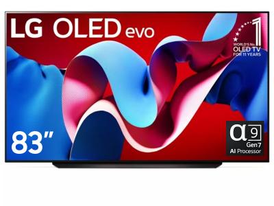 83" LG OLED83C4AUA OLED Evo 4K Smart TV