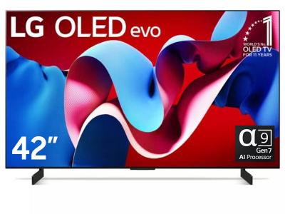 42" LG OLED42C4AUA OLED Evo 4K Smart TV