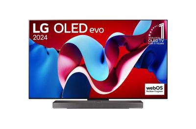 77" LG OLED77C4PUA OLED Evo C4 4K Smart TV